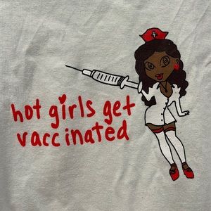 Serotonin LA Baby Tee Hot Girls Get Vaccinated
